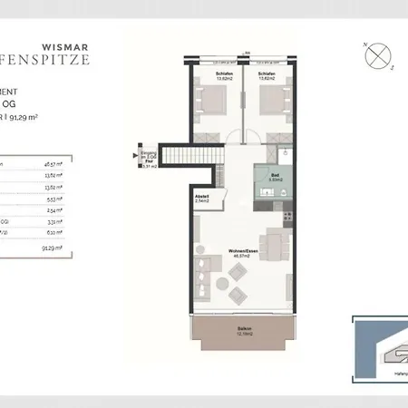 Hafenspitze App 34 Wißmar